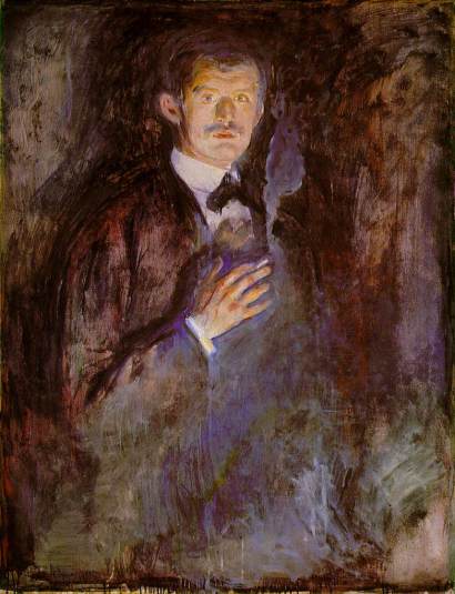 Self-Portrait with Burning Cigarette, 1895 Self-Portrait with Burning Cigarette, 1895