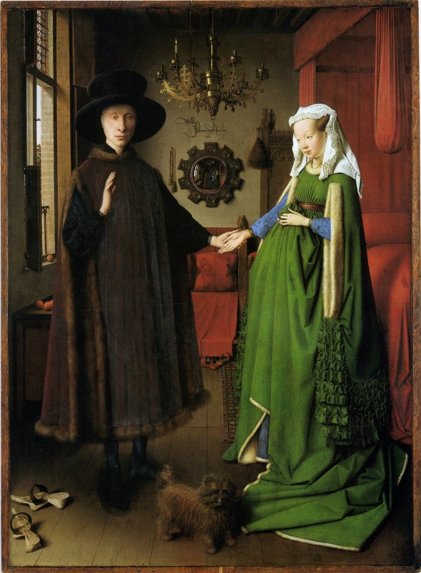 Jan van Eyck, "The Arnolfini Portrait," 1434. Oil on oak panel. 